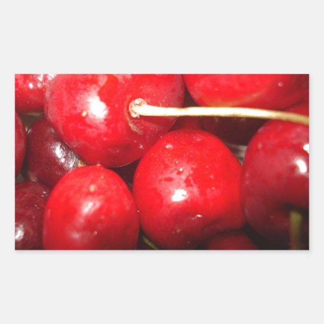 Adesivo Retangular Cherries Art Photo (Frente)
