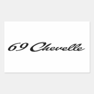 Adesivo Retangular Chevelle Sticker 1969