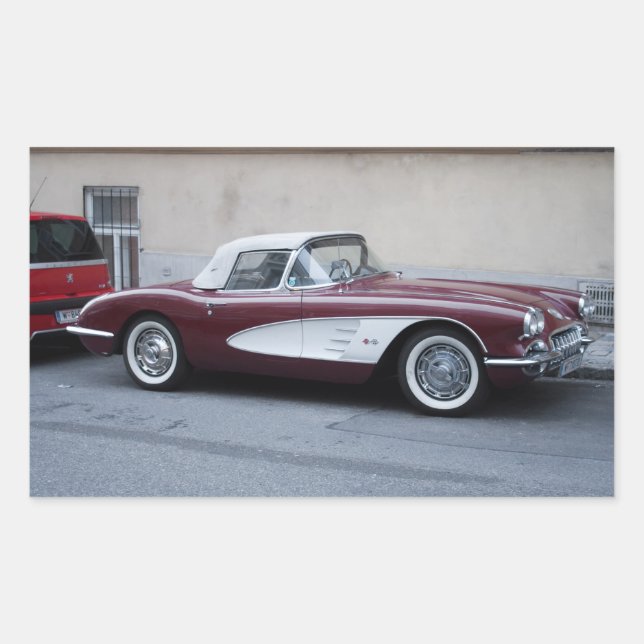 Adesivo Retangular Chevrolet Corvette (Frente)