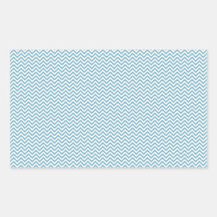Adesivo Retangular Chevron azul com monograma