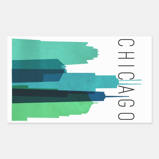 ADESIVO RETANGULAR CHICAGO STICKER (Frente)