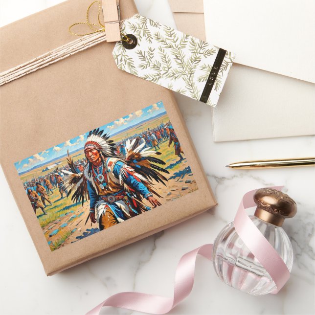 ADESIVO RETANGULAR CHICKEN DANCE (Presentear)