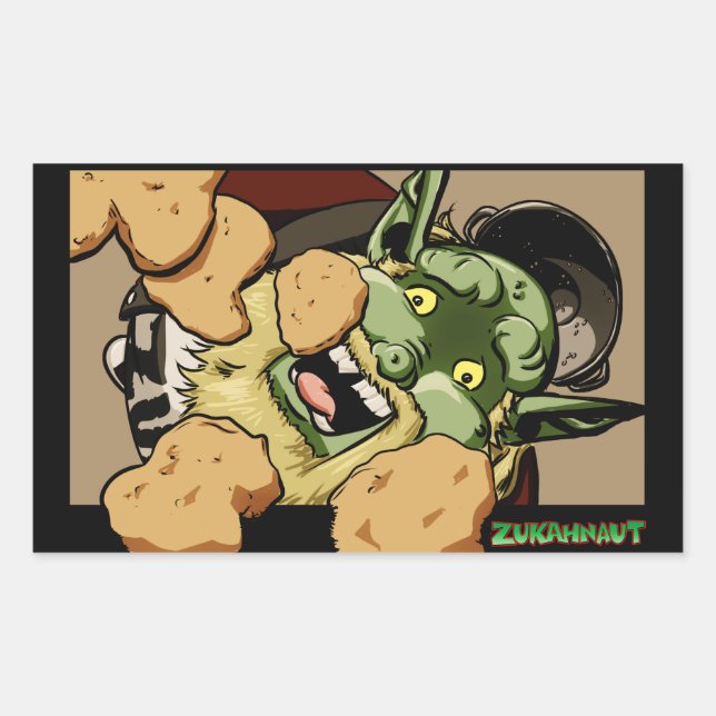 Adesivo Retangular Chikky Nuggz (Frente)