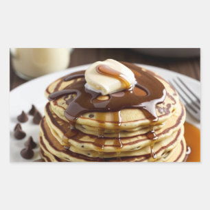 Adesivo Retangular Chip Pancakes Chocolate