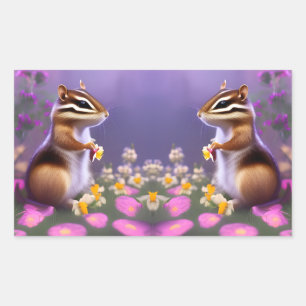 Adesivo Retangular Chipset em Flores