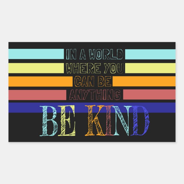 Adesivo Retangular Christian Miracle Worker BE gentil (Frente)