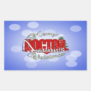 ADESIVO RETANGULAR CHRISTMAS CIROPRÁTICO MÉDICO