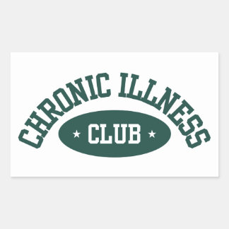 Adesivo Retangular Chronic Illness Club Sticker, Disability Awareness