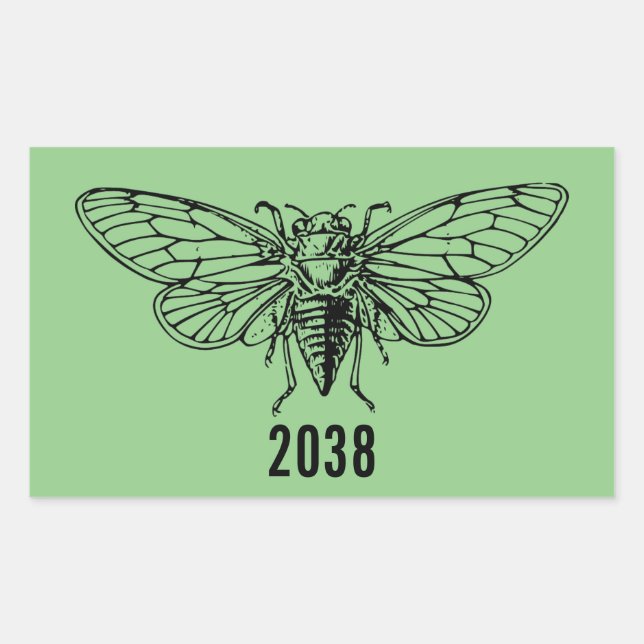Adesivo Retangular Cicadas 2038 (Frente)
