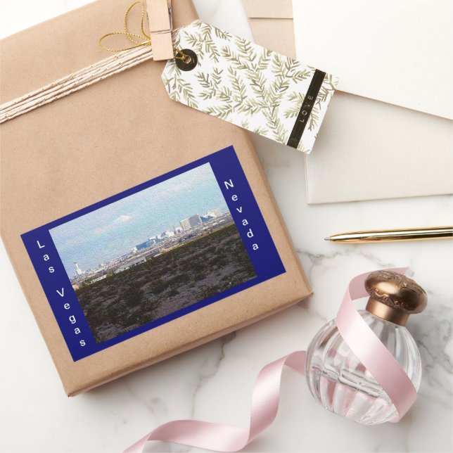 Adesivo Retangular Cidade de Las Vegas (Presentear)