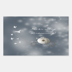 Adesivo Retangular Cinderella Pumpkin