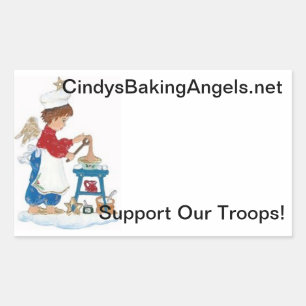Adesivo Retangular Cindy's Baking Angels Goodie Box Stickers!