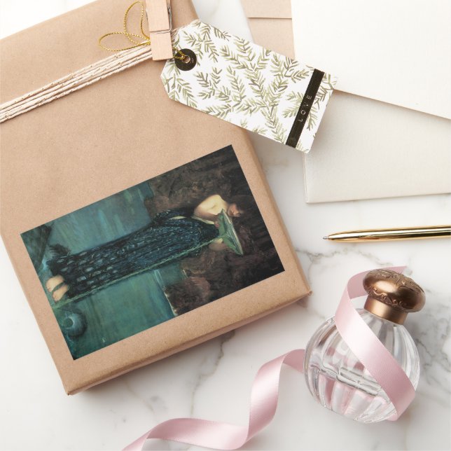 Adesivo Retangular Circe Invidiosa por John William Waterhouse (Presentear)