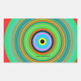 Adesivo Retangular Círculos