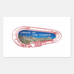 Adesivo Retangular Cirque Das Torres Subindo Carabiner