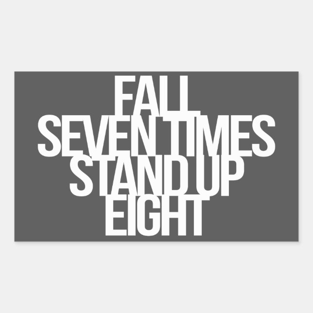 Adesivo Retangular Citação inspiradora e motivacional (Frente)