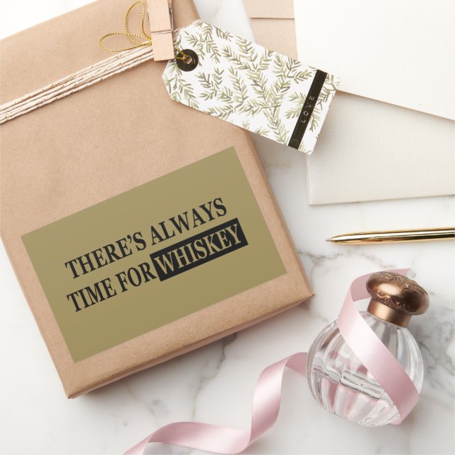 Adesivo Retangular Citações engraçadas sobre o amante do uísque (Presentear)