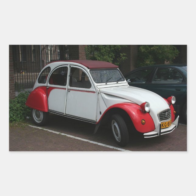 Adesivo Retangular Citroën 2 CV (Frente)