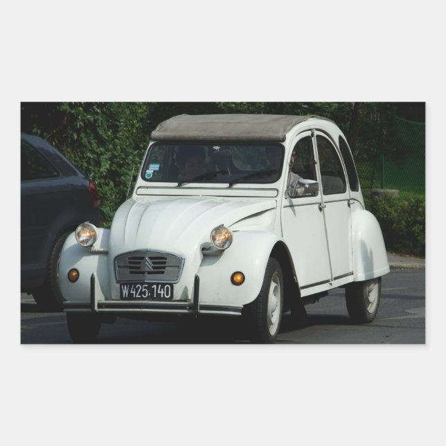 Adesivo Retangular Citroën 2 CV (Frente)