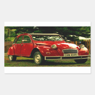 Adesivo Retangular Citroën 2CV