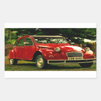 Adesivo Retangular Citroën 2CV