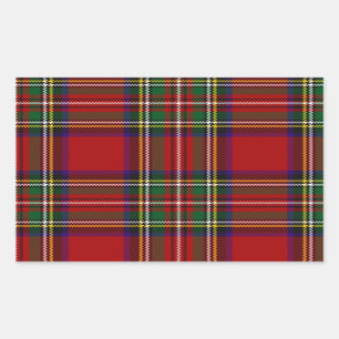 Adesivo Retangular Clã Stewart tartan PixDezines