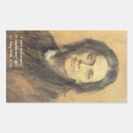 Adesivo Retangular Clara Schumann, 1878