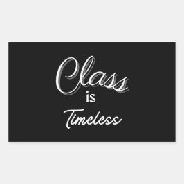 Adesivo Retangular Classe é Eterno Sticker