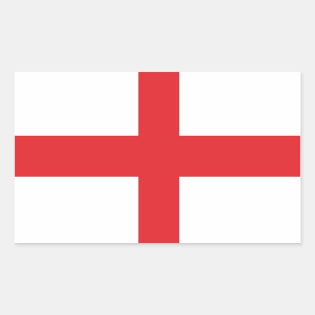 Adesivo Retangular Classic England Flag - Rua. Cruz de George (Frente)