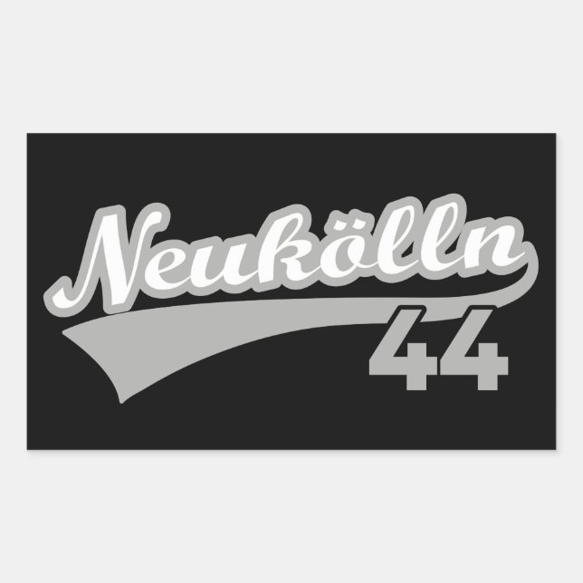 Adesivo Retangular Clássico Berlin Neukölln 44 (Frente)