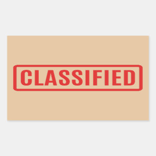 Adesivo Retangular Classificado