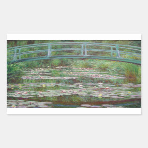 Adesivo Retangular Claude Monet - A Ponte Japonesa