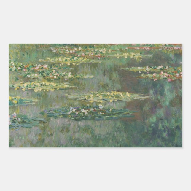 Adesivo Retangular Claude Monet - Le Bassin des Ninfheas (Frente)