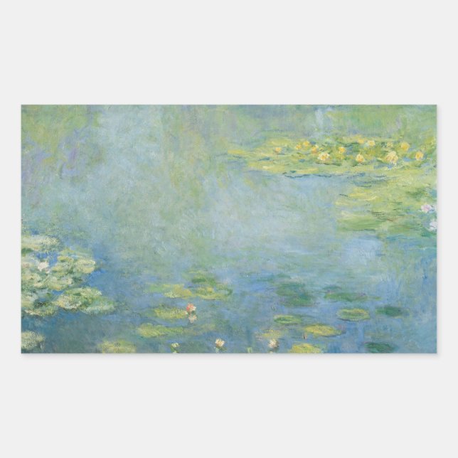 Adesivo Retangular Claude Monet - Lírios (Frente)