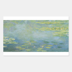 Adesivo Retangular Claude Monet - Waterlilies