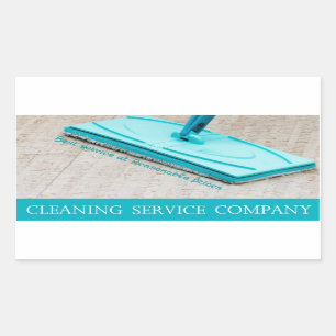 Adesivo Retangular Cleaning service