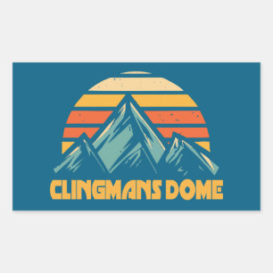 Adesivo Retangular Clingmans Dome Retro Turquoise