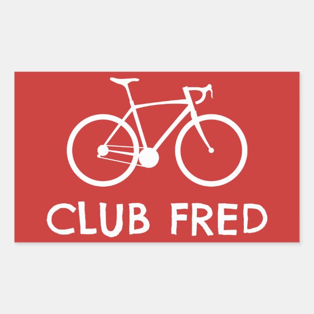 Adesivo Retangular Club Fred Cycling (Frente)