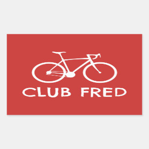 Adesivo Retangular Club Fred Cycling