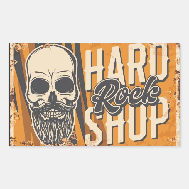 Adesivo Retangular Clube de música (Frente)