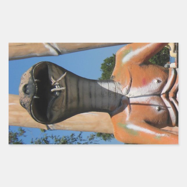 Adesivo Retangular Cobra AKA Cobra Head ... Inferno budista (Frente)