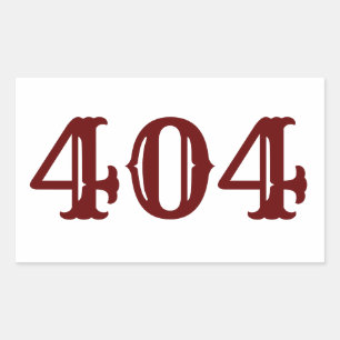 Adesivo Retangular Código de área 404 (Atlanta, GA)