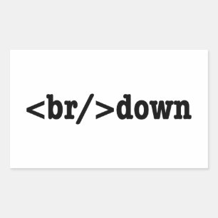 Adesivo Retangular código do HTML da divisão