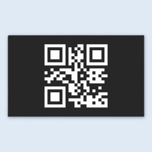 Adesivo Retangular Código QR Criado Instantaneamente (inserindo sua U