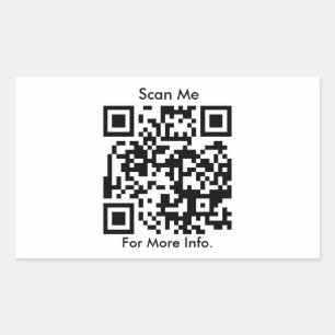 Adesivo Retangular Código QR personalizado