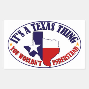 Adesivo Retangular Coisa de Texas