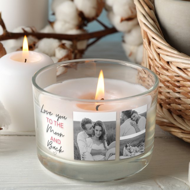 Adesivo Retangular Colagem Foto Do Casal E Citação Romântica Na Lua (Criador carregado)