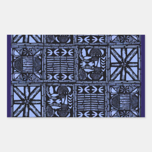 Adesivo Retangular Colcha Batik Indigo - Azul