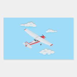 Adesivo Retangular Coleção de Festas de Aviões!