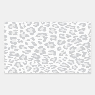 Adesivo Retangular Coleção de impressão do leopardo do arco-íris 